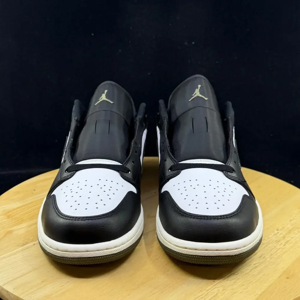 Nike Air Jordan 1 Low Black Toe Medium Olive 553558-092 Men's Size 11 New